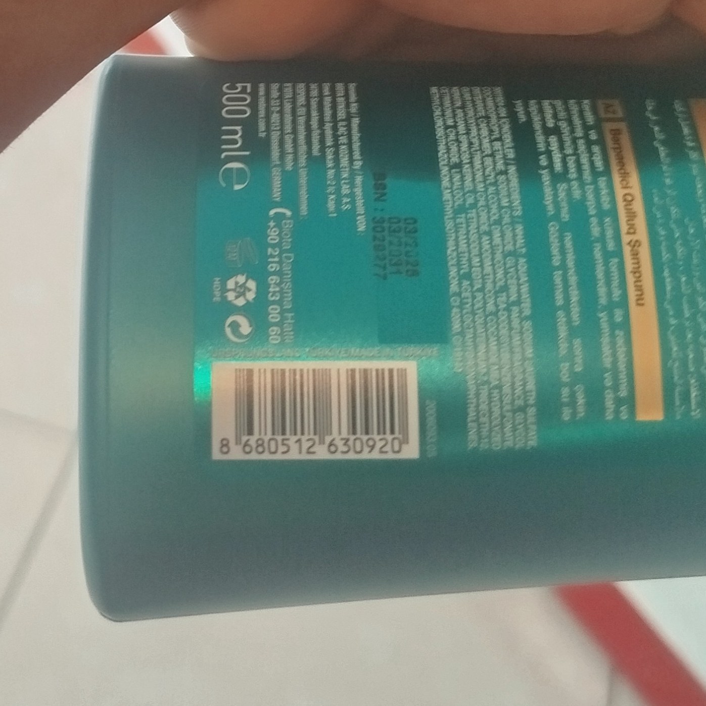 شامپو restorex ترمیم کننده حاوی کراتین و آرگان